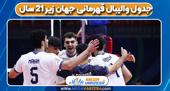 جدول والیبال قهرمانی جهان زیر ۲۱ سال