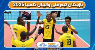 بازیکنان تیم ملی والیبال کلمبیا ۲۰۲۵