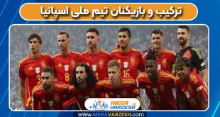 ترکیب و بازیکنان تیم ملی اسپانیا