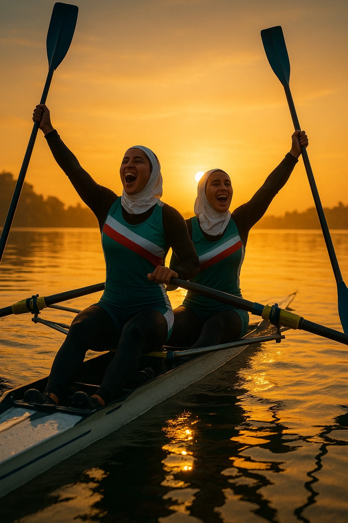 زنان روئینگ ایران در آسیا طلا گرفتند