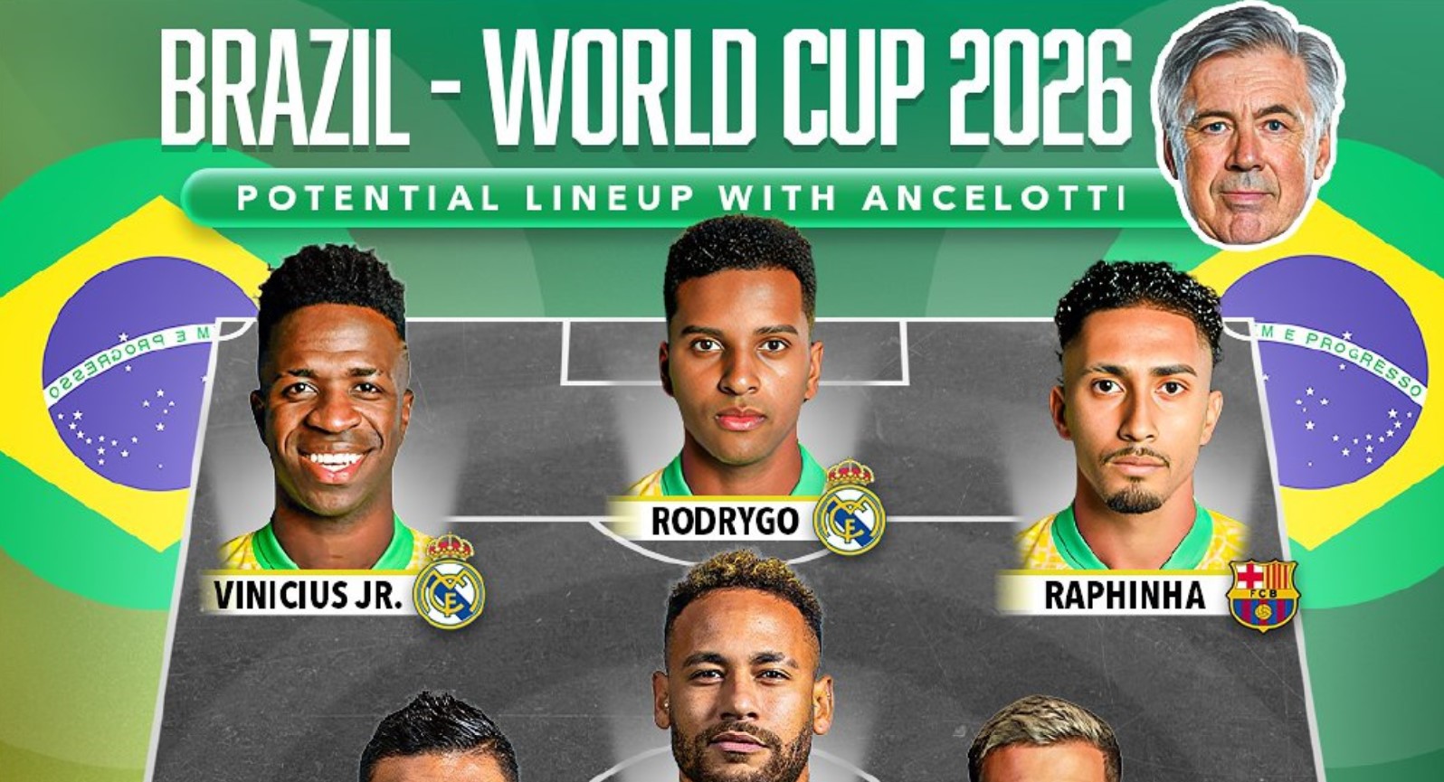 نقش این ستاره‌ها در ترکیب برزیل 2026