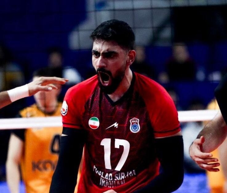 عکس علی حاجی پور والیبالیست