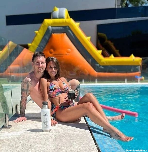 همسر مسی در استخر