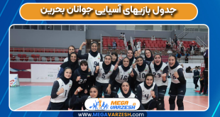 جدول بازیهای آسیایی جوانان بحرین