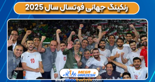 رنکینگ جهانی فوتسال سال ۲۰۲۵