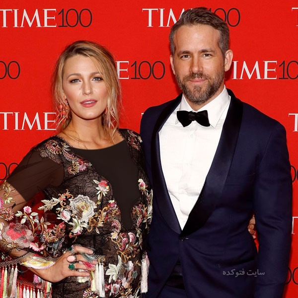 عکس رایان رینولدز و همسرش